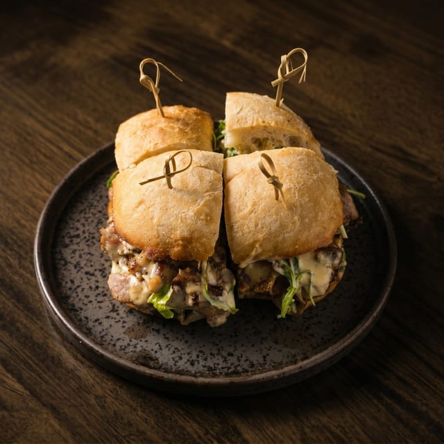 Truffle & Steak Sandwich Bites.