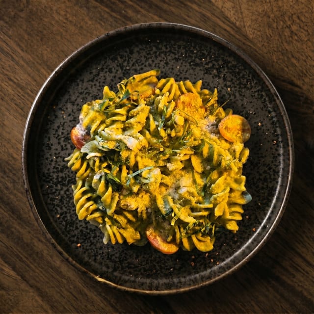 Tomato & Basil Fusilli.